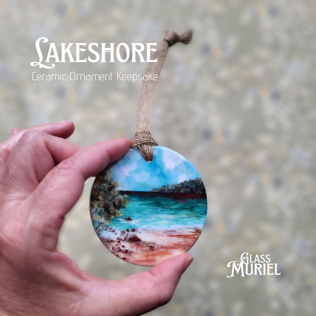 "Lakeshore" Ceramic Ornament Keepsake