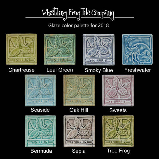 Owl Friends Art Tile 4x4": Bermuda Green glaze