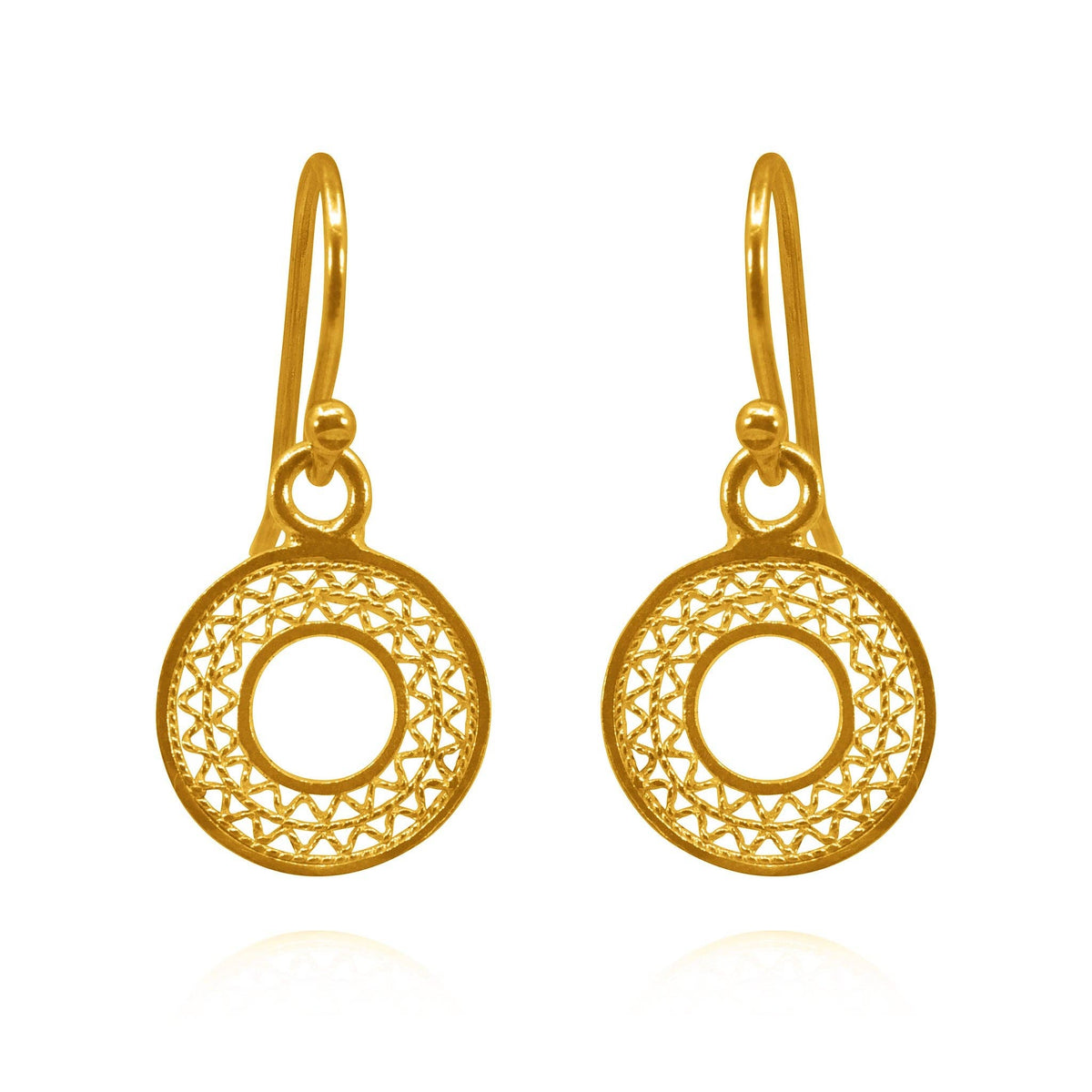 Valeria Gold Extra Small Earrings Filigree