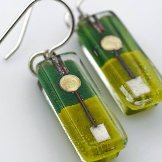 Topiary Small Bar Earrings