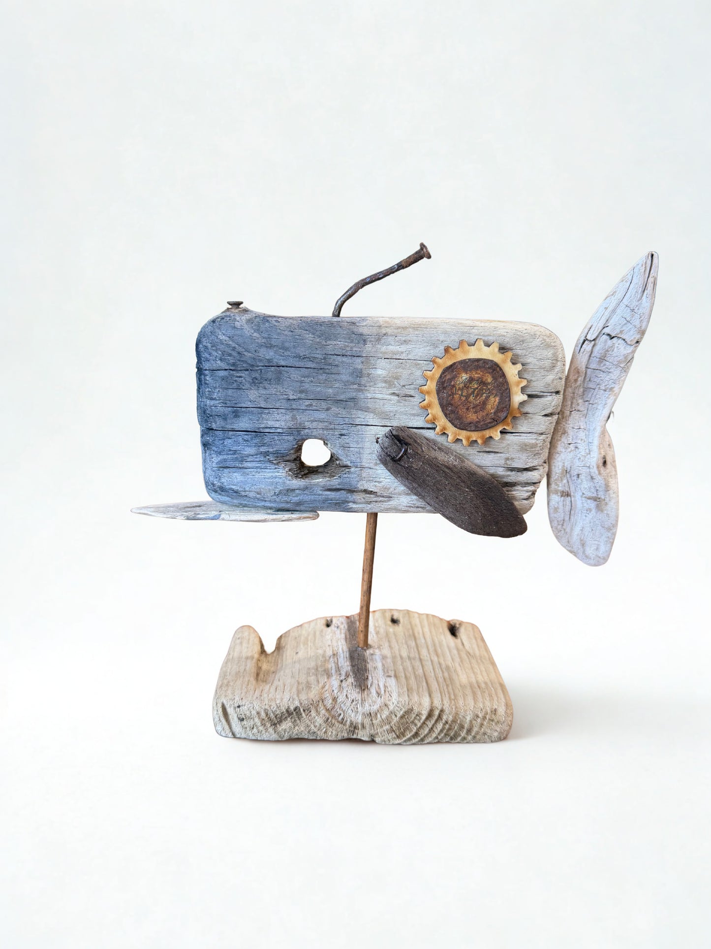Sunfish Driftwood Sculpture - Standing