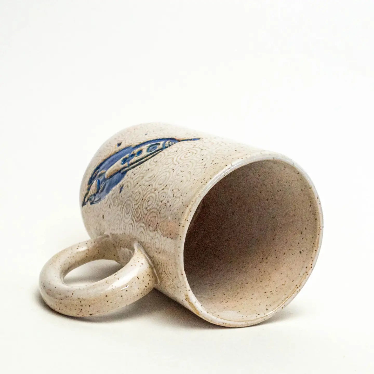 Rocket Design Handmade, in Ohio, Ceramic 16oz Mug: Red