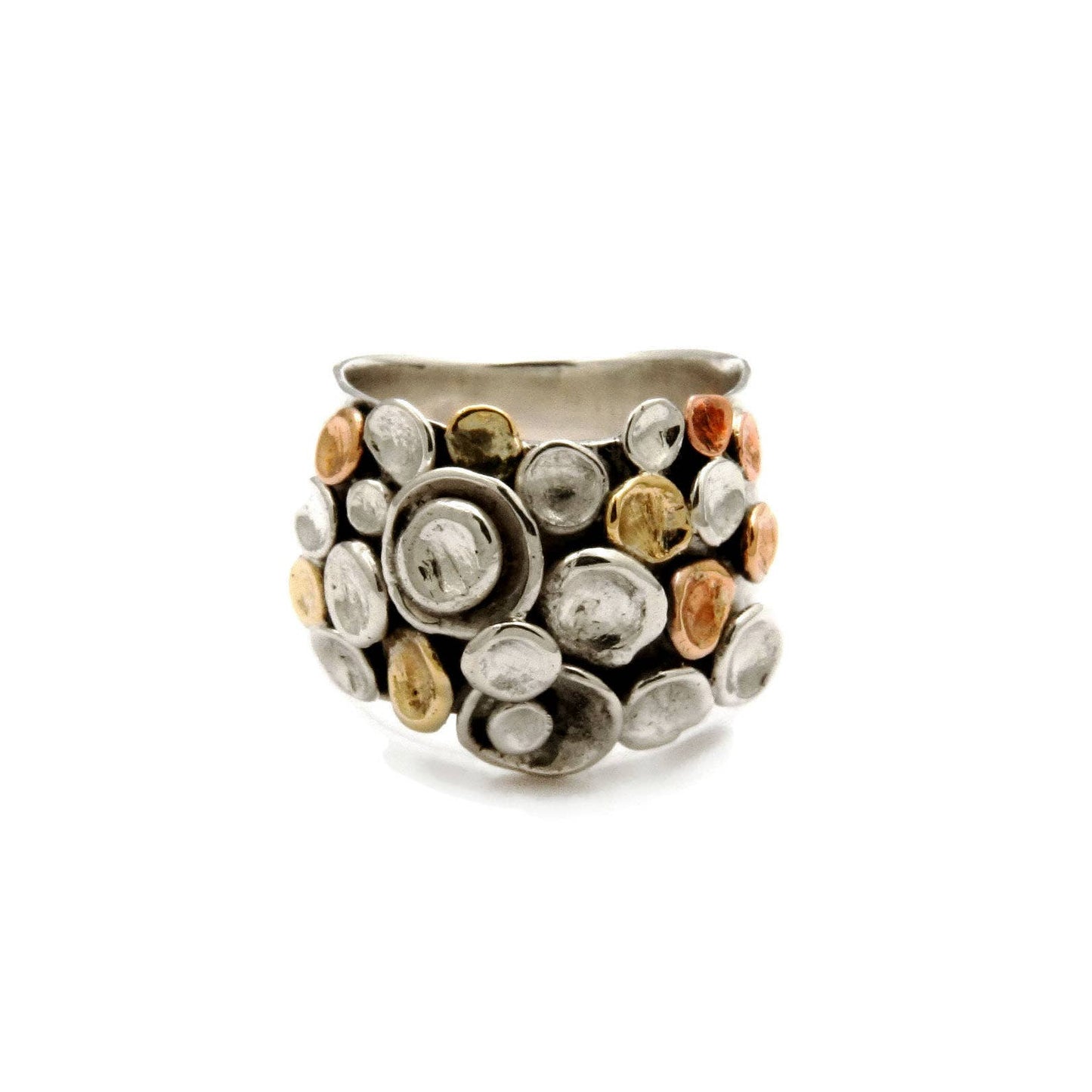Silver Pebbles on the Beach Ring