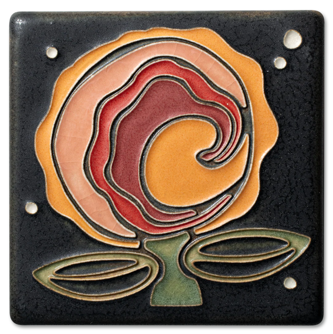 Cosmic Bloom Tile - 4x4 (Two Color Options)