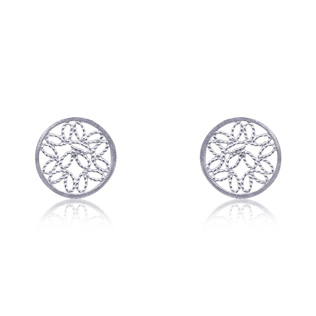 Alice Silver Stud Earrings Filigree