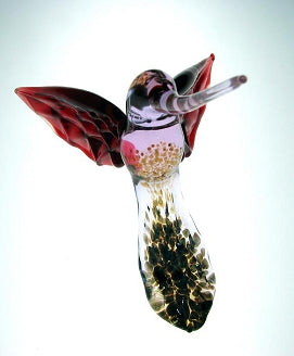 Hummingbird Suncatcher - Purple/Red Speckle
