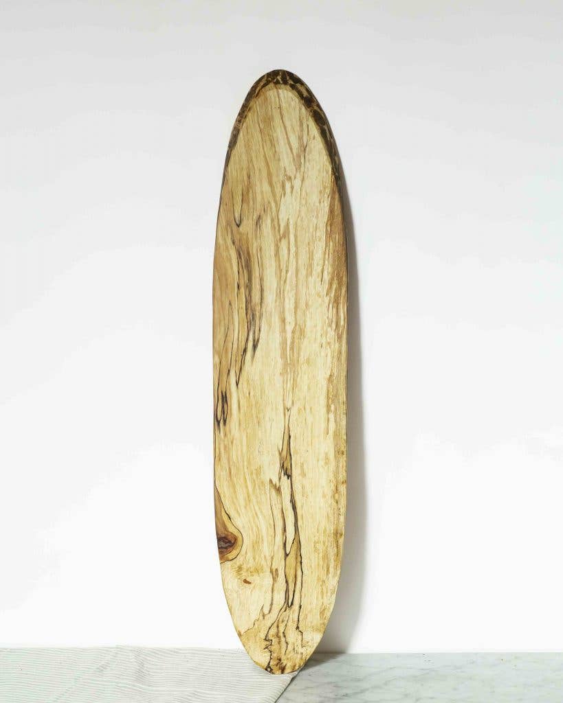 SPALTED MAPLE BAGUETTE BOARD (26" X 6")