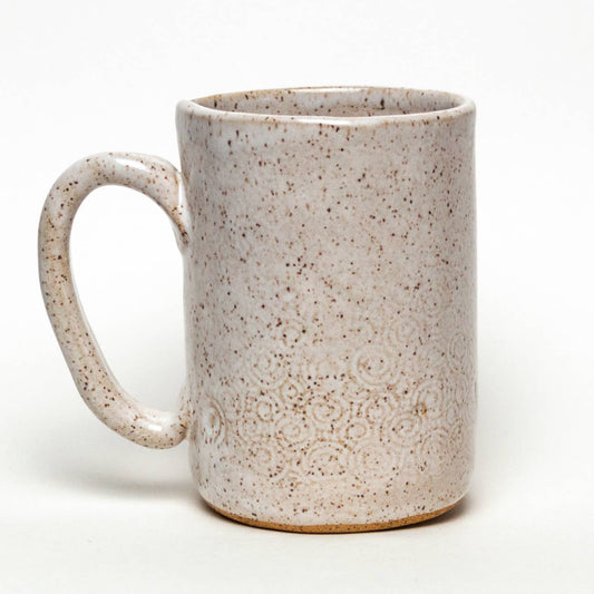 Flying Saucer / UFO Handmade in Ohio Ceramic White 16oz Mug