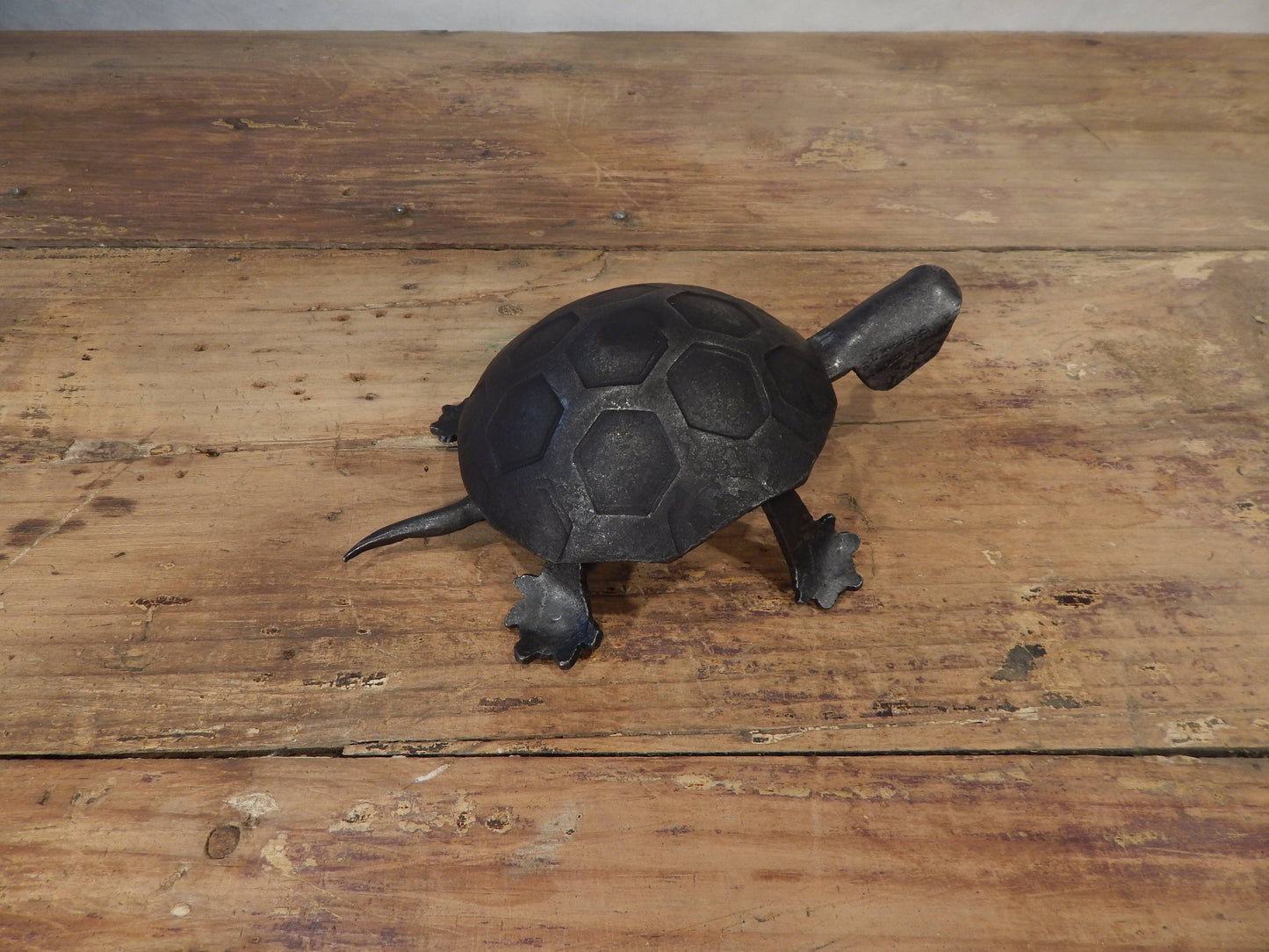 Forged Turtle Sculpture