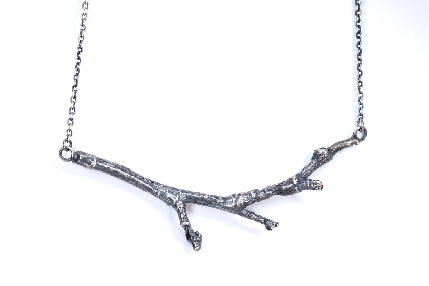 Sterling Silver Twig Necklace