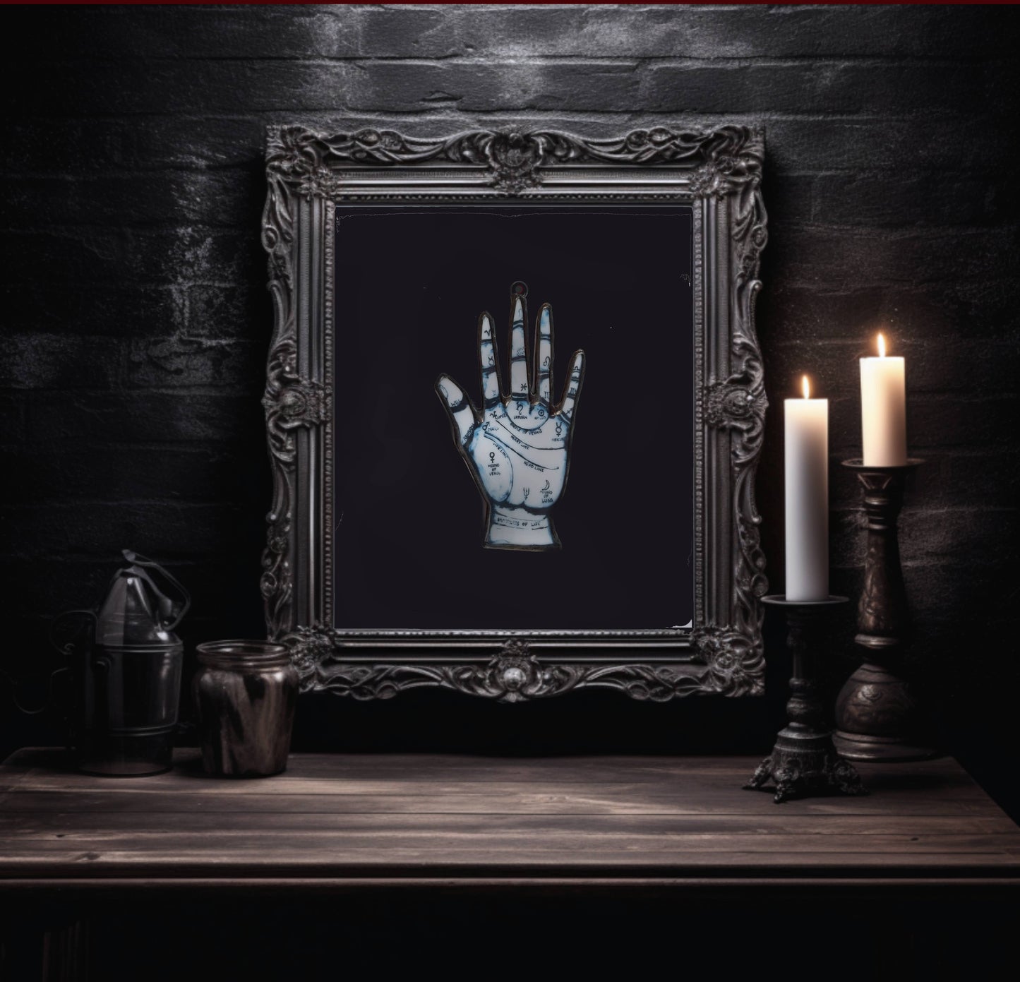 Palm Reader | Glass | Halloween | Spooky
