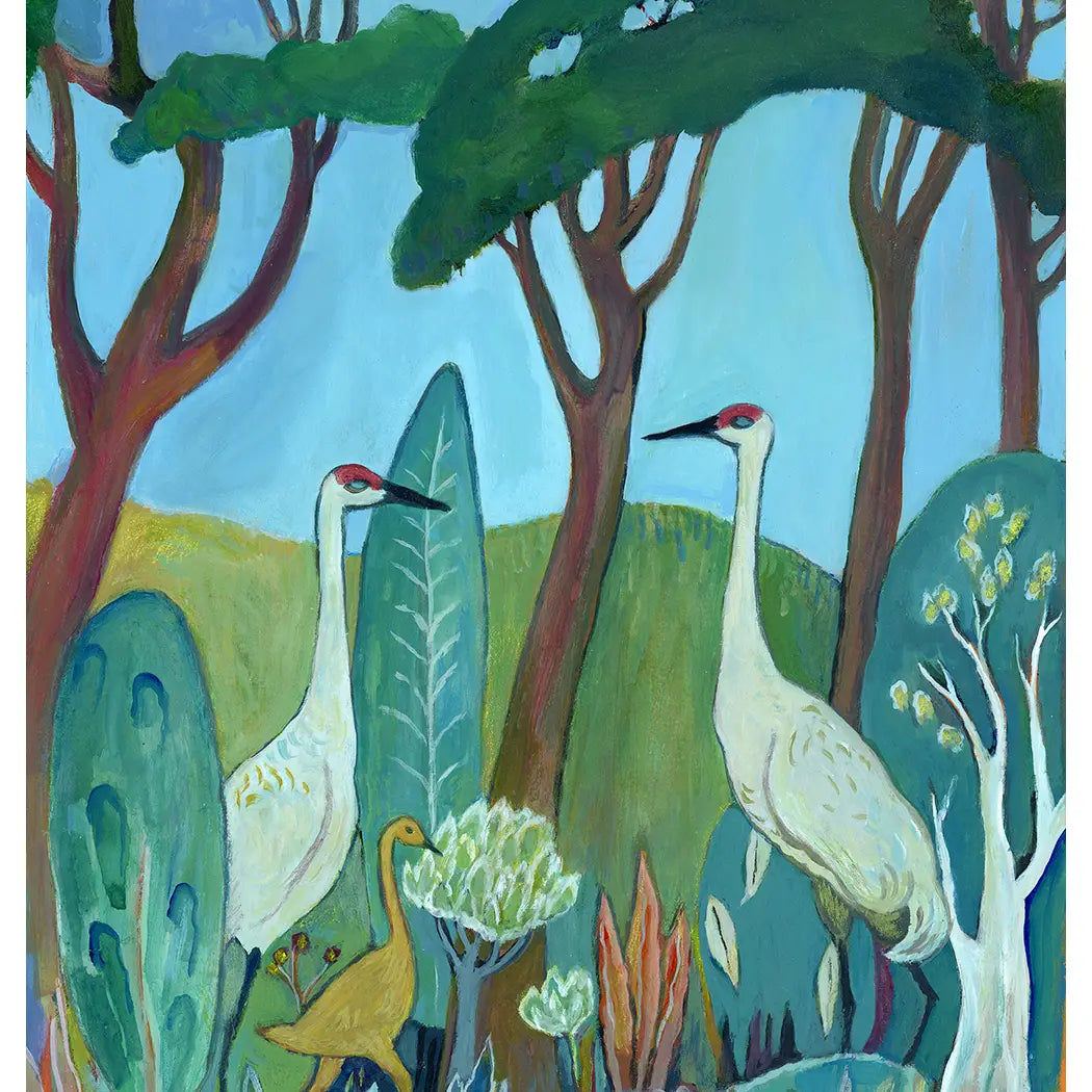Crane Family Greeting Card