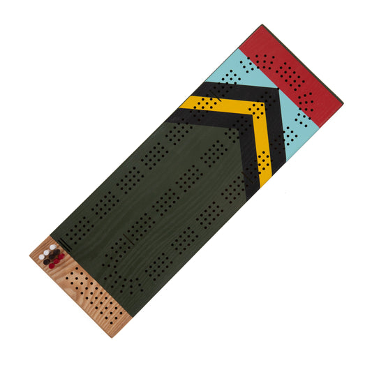 Scout Painted Cribbage Board