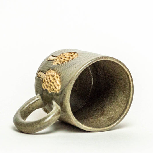 Morel Mushroom Design Handmade in Ohio, Ceramic 10oz Mug