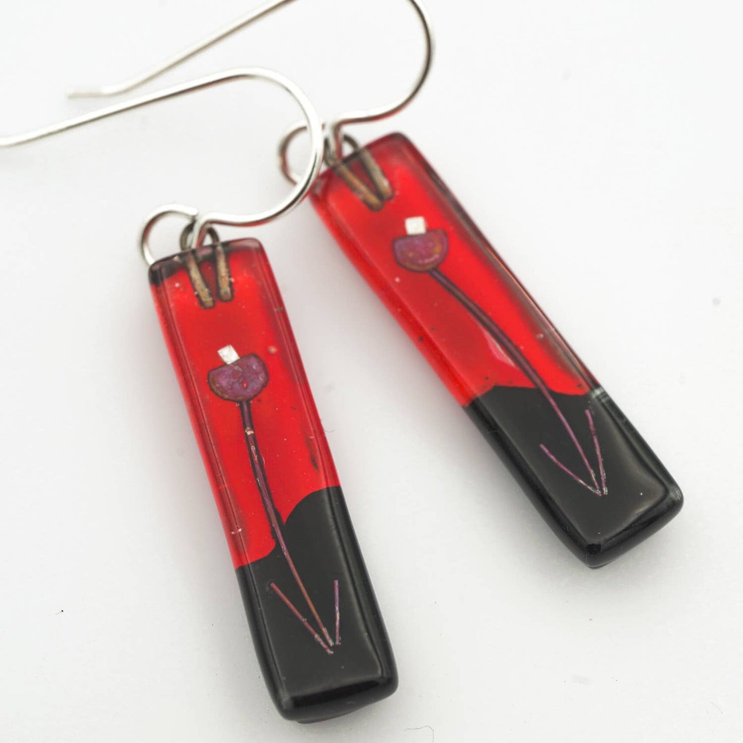 Night Flowers Earrings - Medium Bars