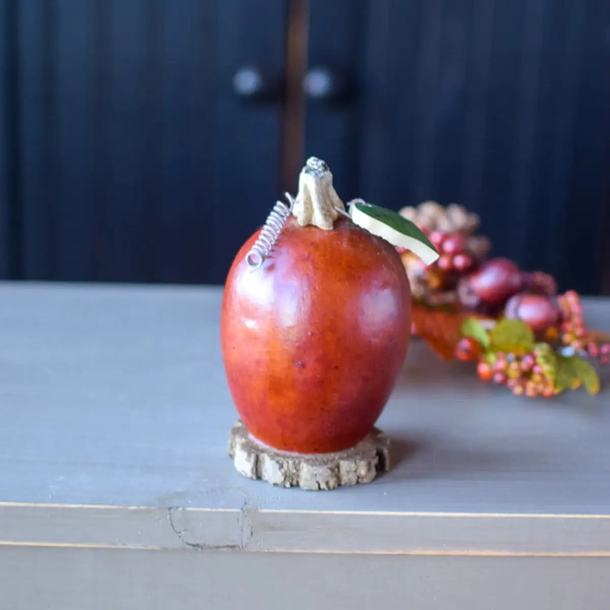 Hand-Crafted Pumpkin Gourd - Lucas Miniature Lit - Fall Decor