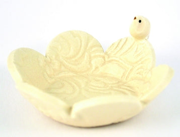 Mini Trinket Bird Bowl - White