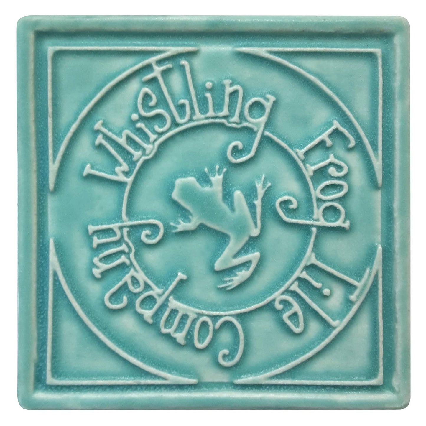 Kitten Art Tile 3x3 : Fresh Water Blue glaze