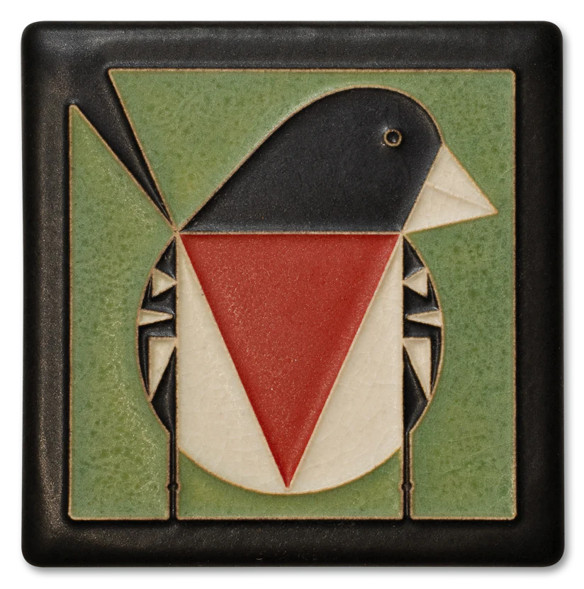 4x4 Rose-Breasted Grosbeak Tile