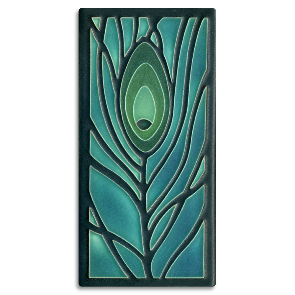 Peacock Feather Tile - 4x8