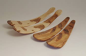 LARGE AMBROSIA MAPLE SALAD TOSSERS (11.5" PAIR)