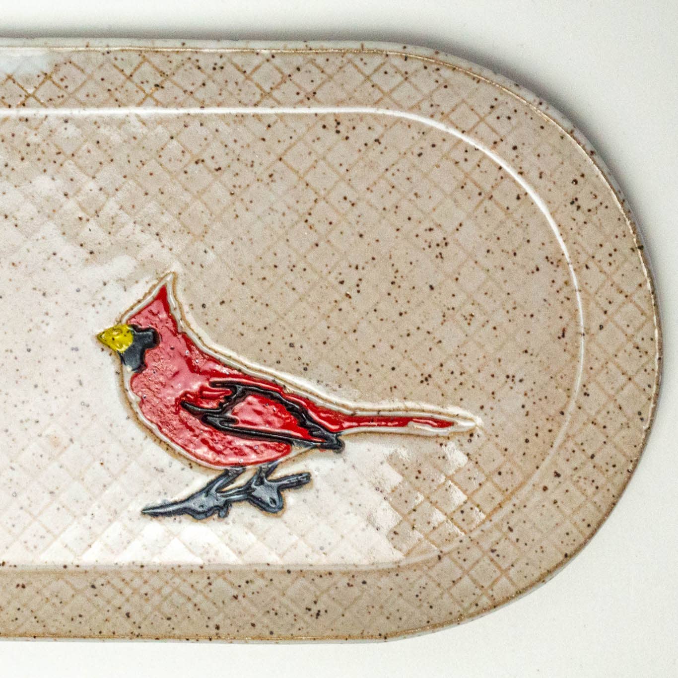 Red Cardinal Design Handmade, in Ohio, Ceramic Platter