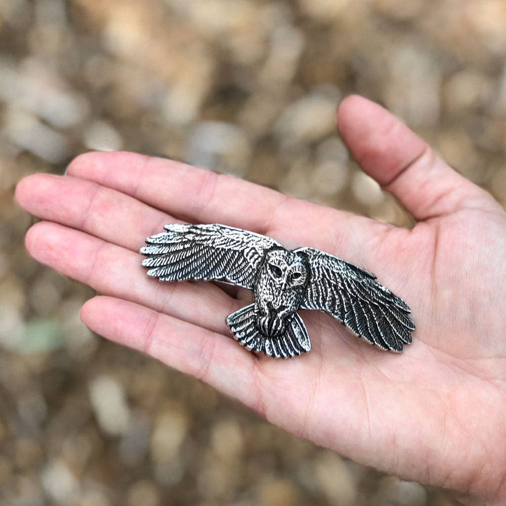 Hair Clip, Barrette, Owl