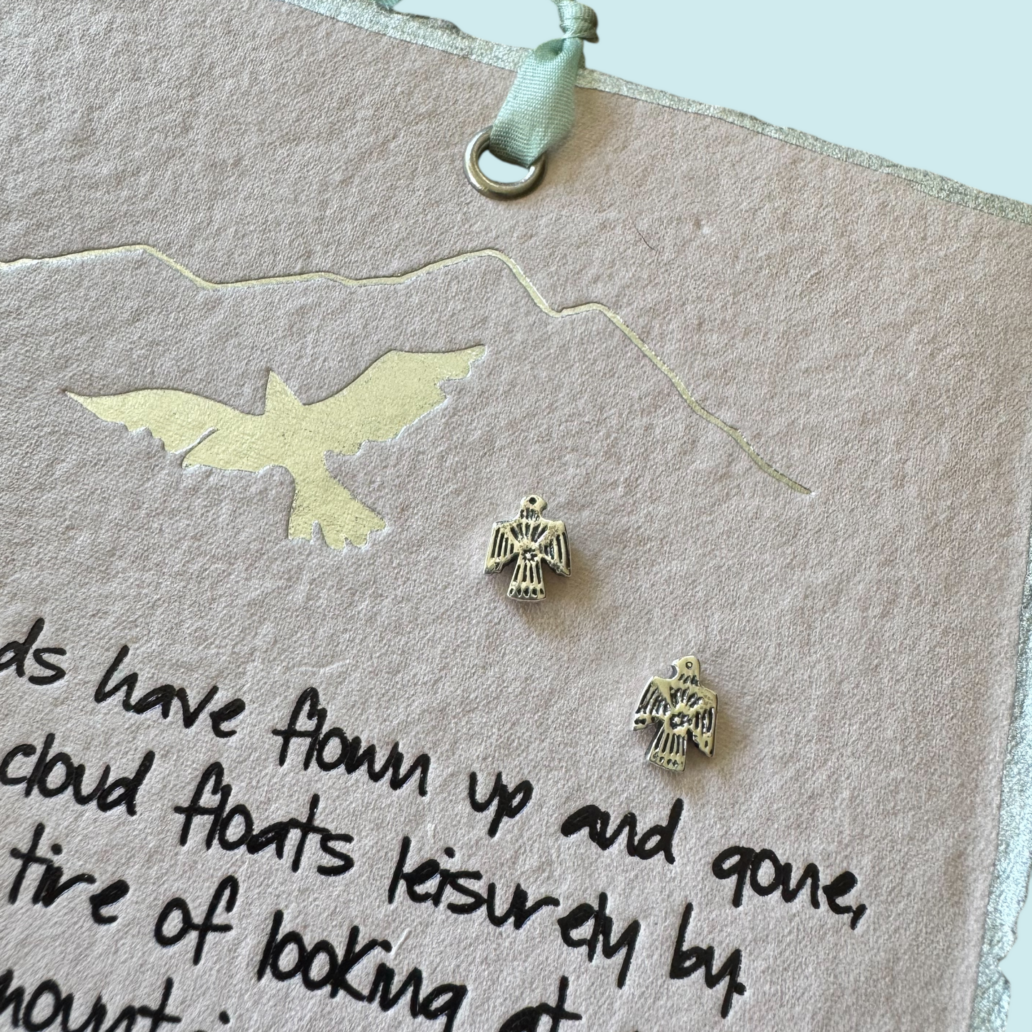 Sterling Thunderbird Stud Earrings