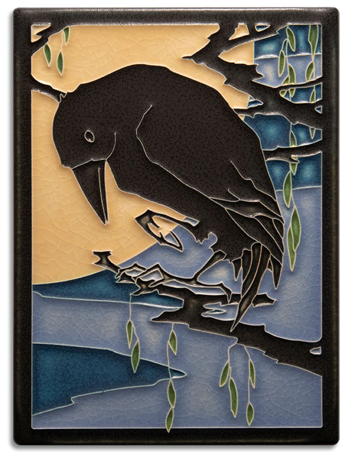 Midnight Raven Tile - 6x8