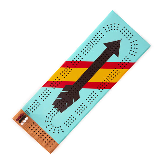 West Painted Cribbage Board