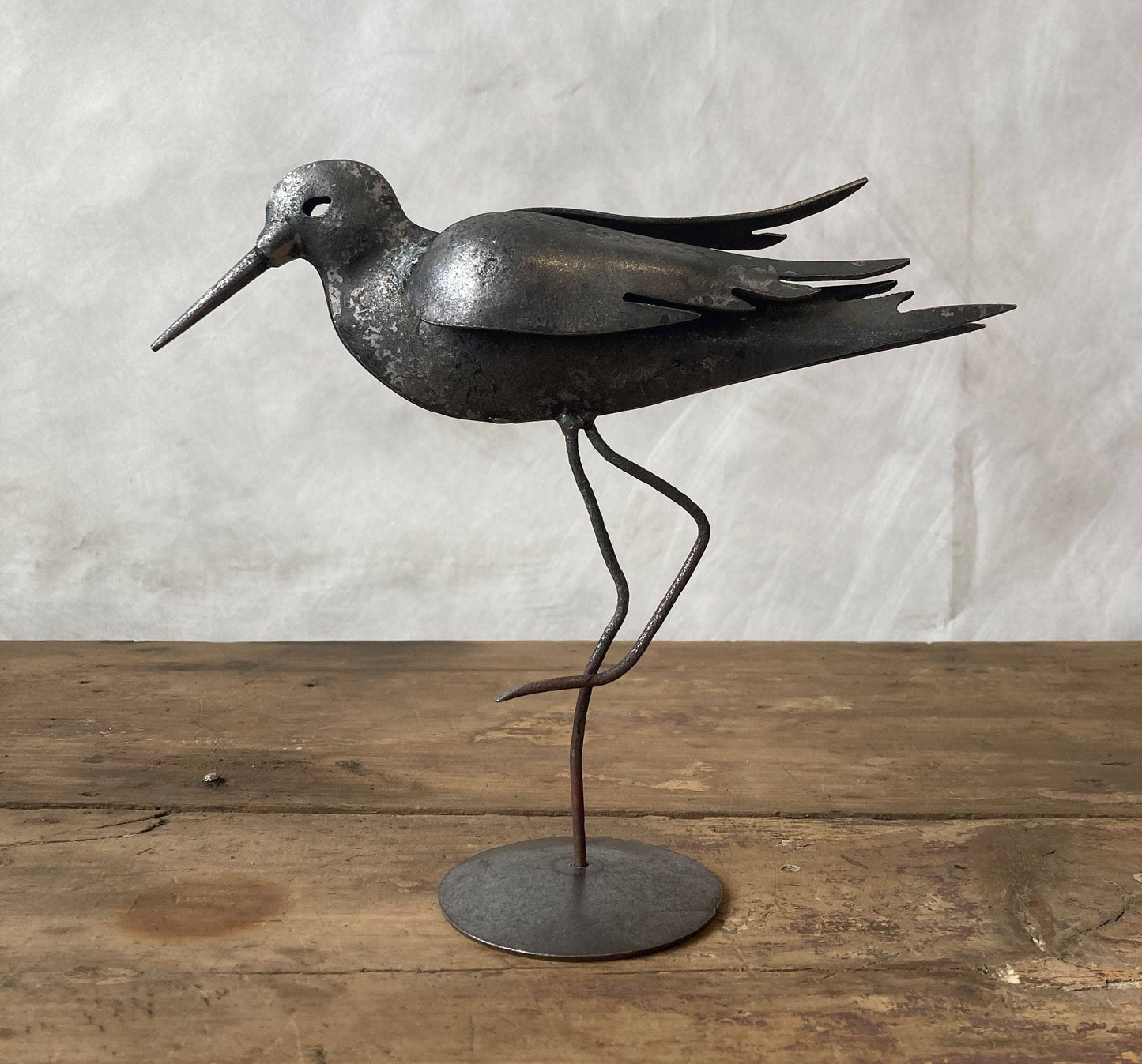 Sandpiper Sculpture in Forged Steel