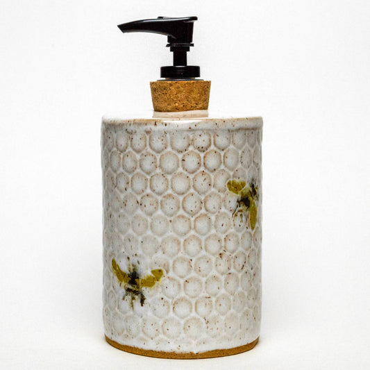 Bee Pattern Handmade Lotion / Soap Dispenser, in Ohio