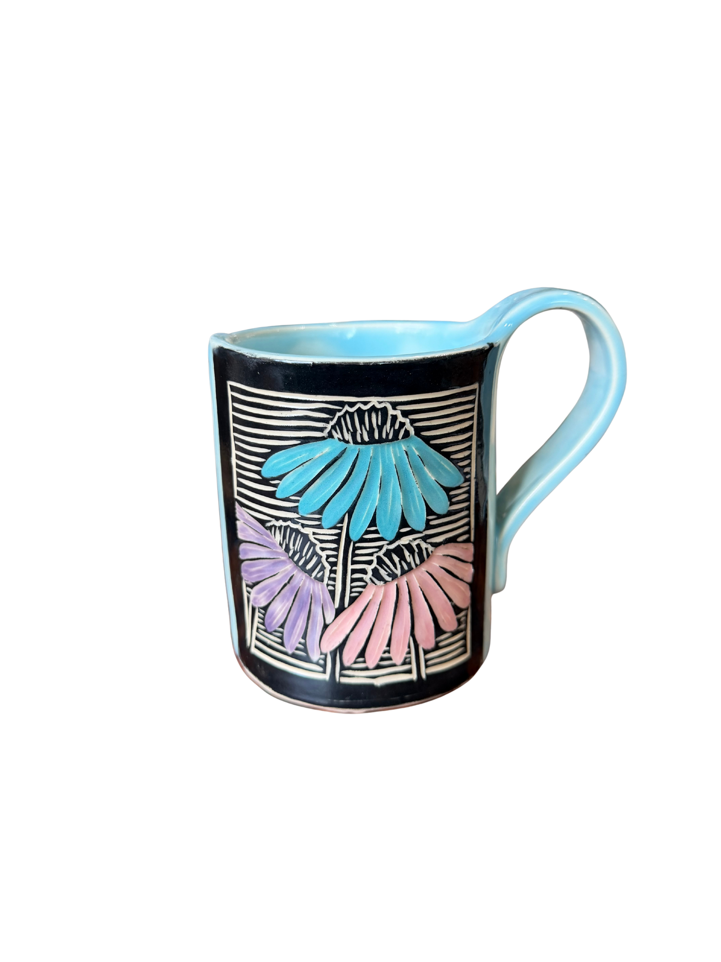 Rainbow Coneflower Ceramic Mug