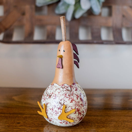Hand-Crafted Gourd - Hattie Hen - Extra Small