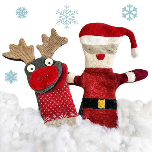Rudolph the Reindeer Wool Puppet