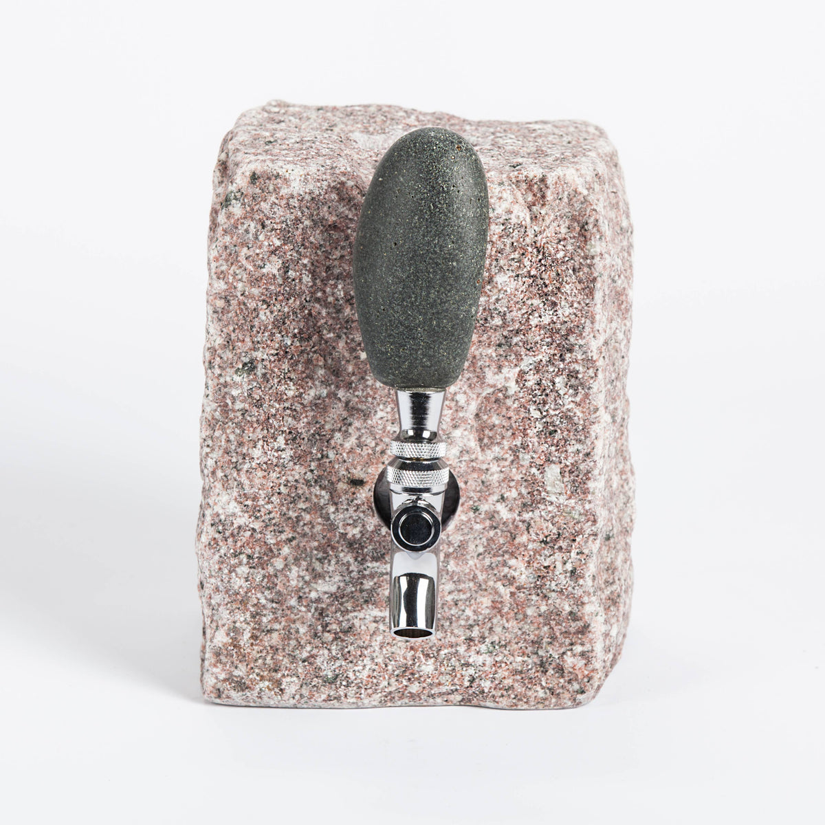 Stone Drink Dispenser: Pink / Stainless