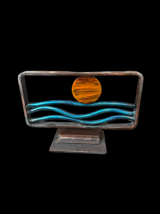 Steel Sun/Surf Sculpture