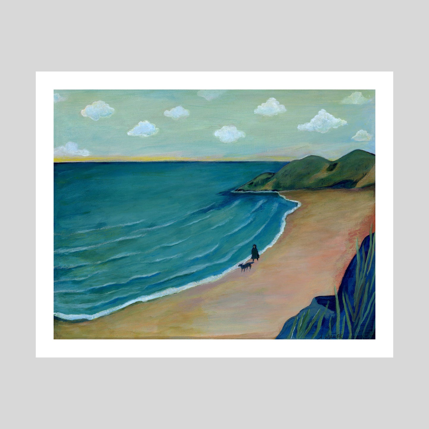 Velvet Lake Art Print