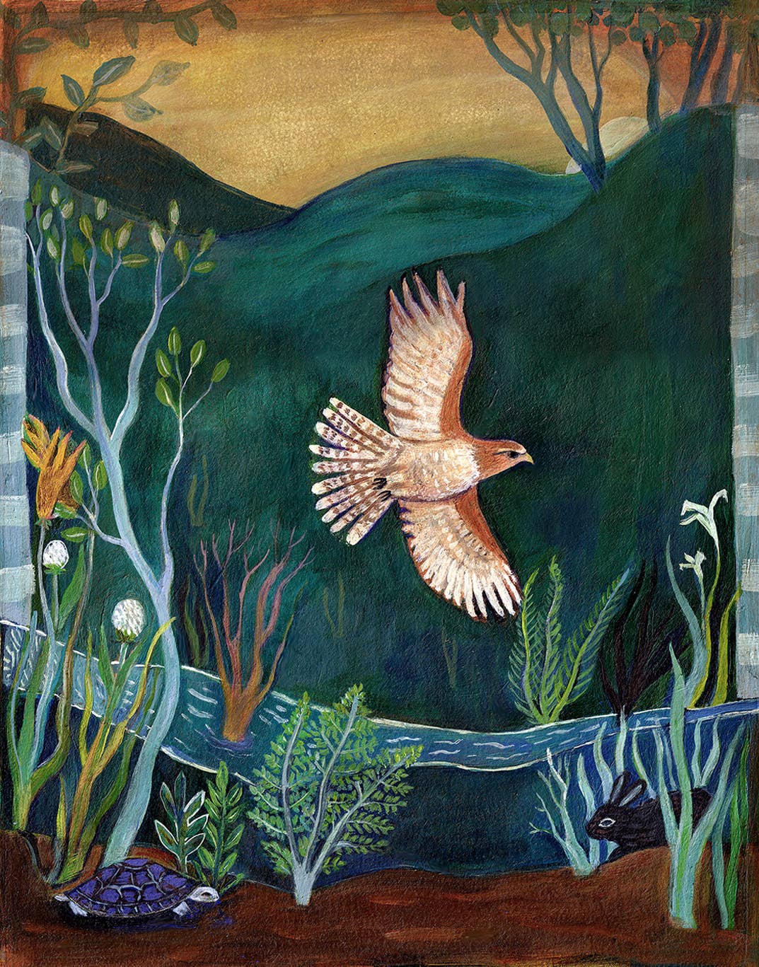 In Flight Greeting Card