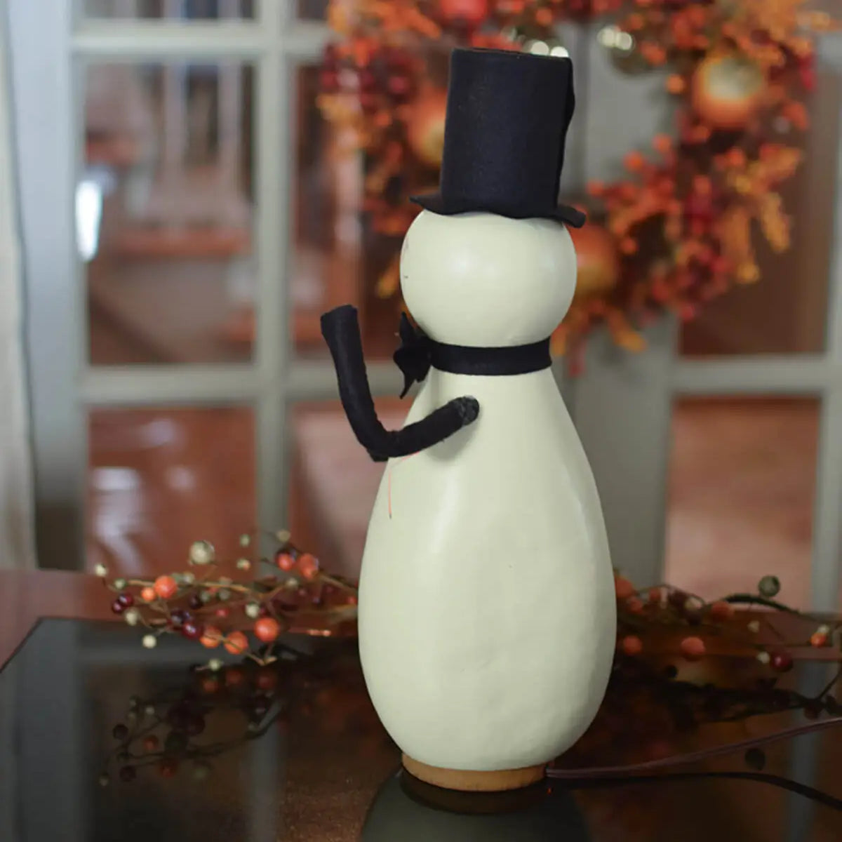 Hand-Crafted Mummy Gourd Luminary - Maverick Small