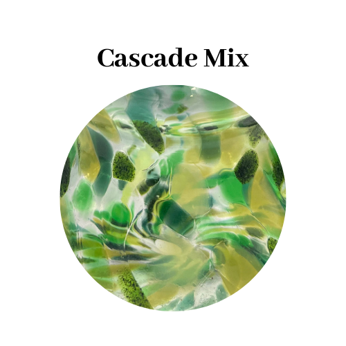 Hanging Glass Christmas Tree Ornament: Cascade