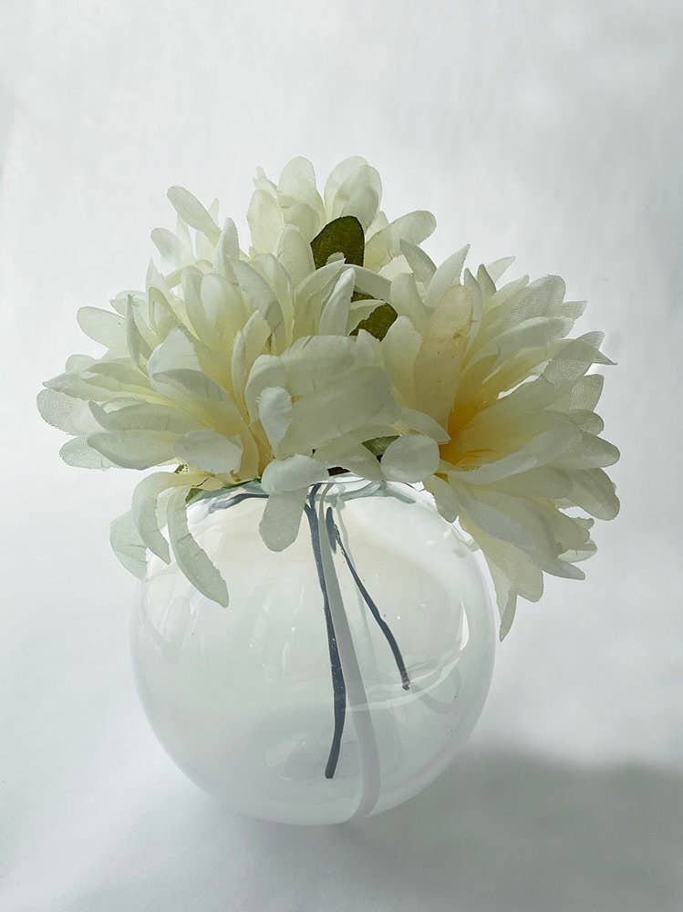 Breathe Bud Vase: Opal White