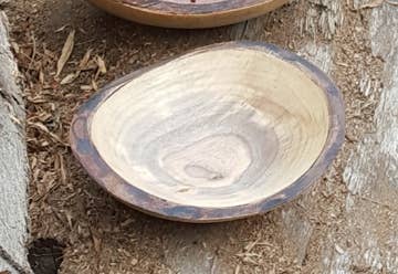 10" BLACK WALNUT OVAL BOWL