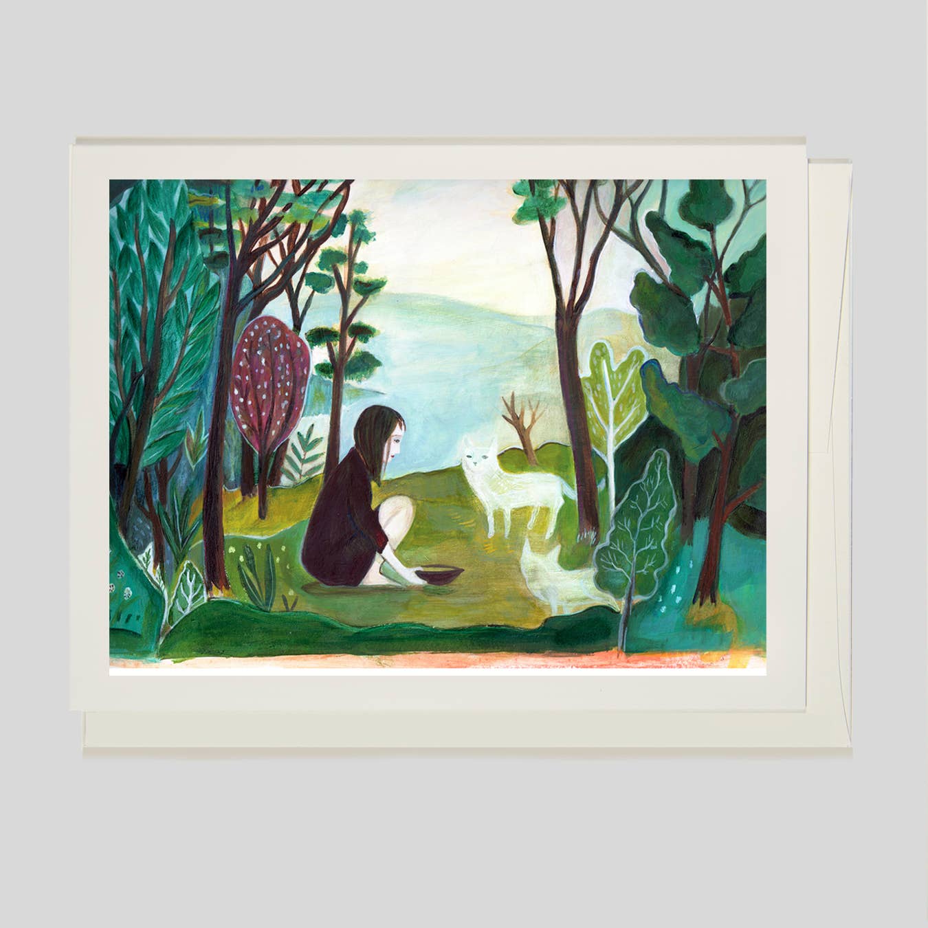 Ghost Cats Greeting Card