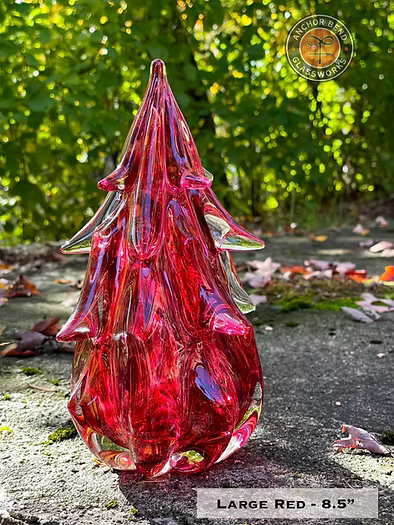 Red Glass Tree - 4.5" or 8.5"