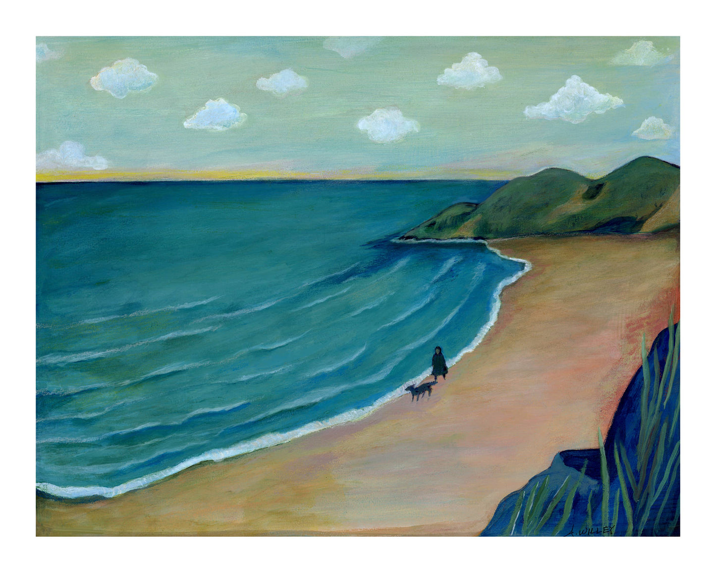 Velvet Lake Art Print