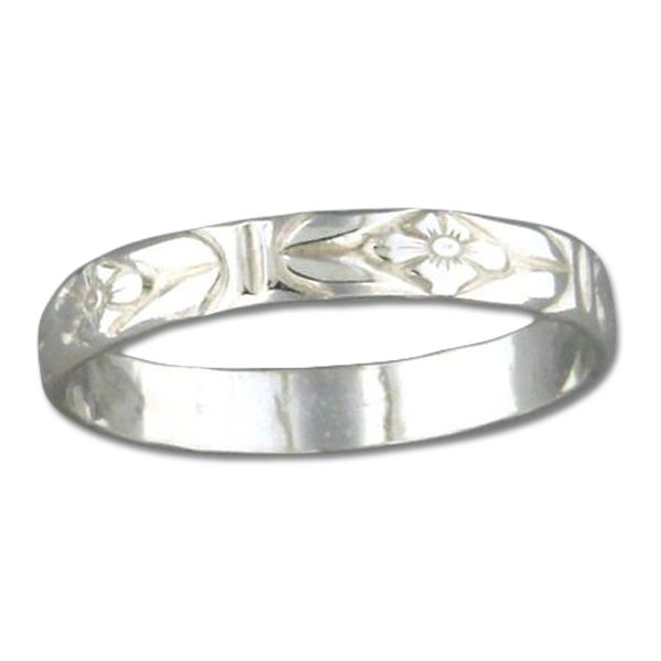 Floral Ring Sterling Silver