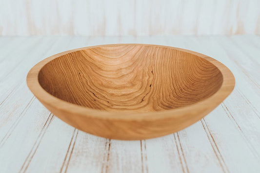 12" Cherry Wood Bowl w/ Bee's Oil Finish