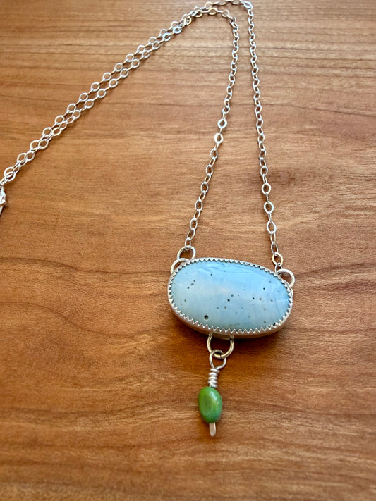 Sterling Silver Leland Bluestone Necklace