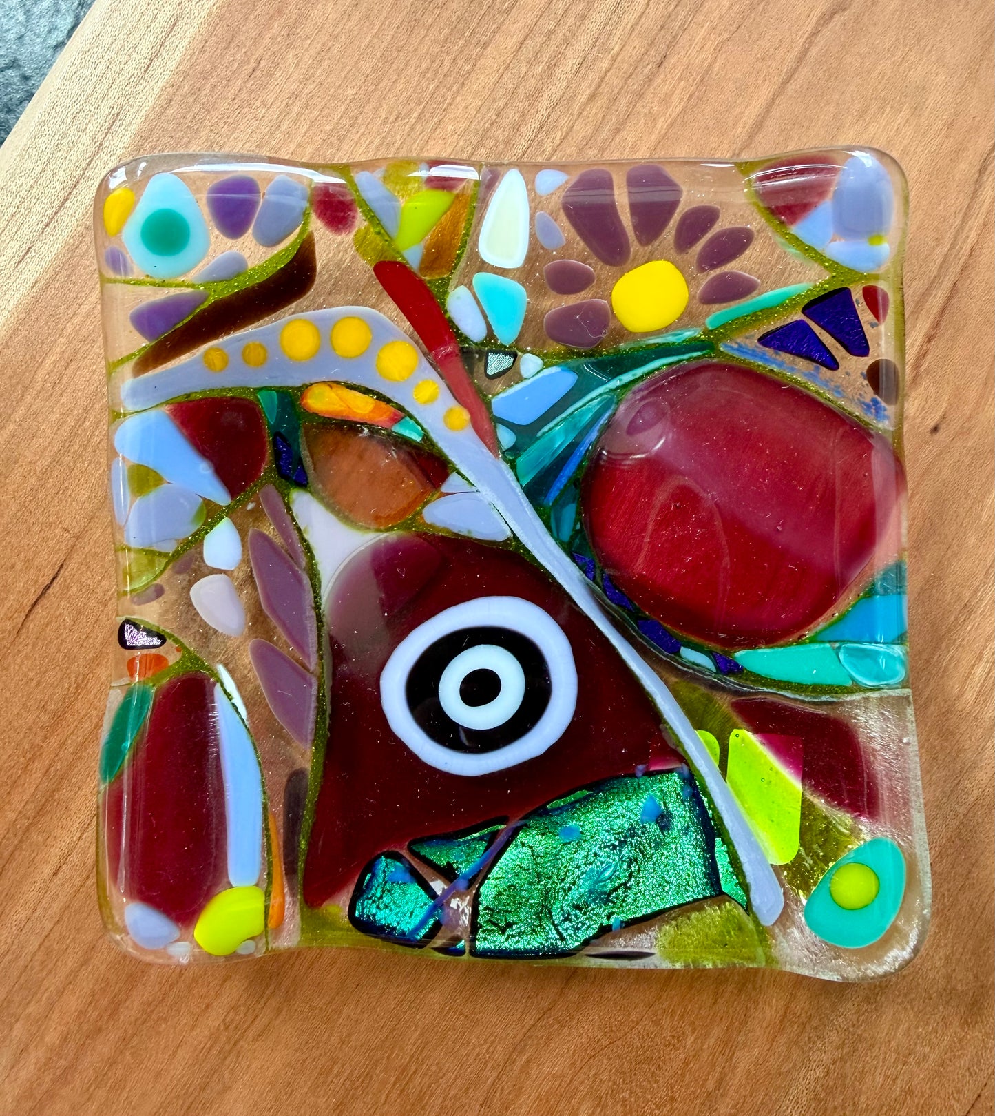 Mosaic Fused Glass Trinket Dish